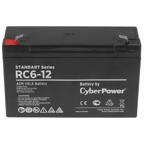 Батарея для ИБП CyberPower RC 6-12 6V 12 Ah