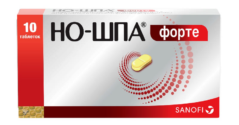 Спазмолитики НО-ШПА ФОРТЕ таблетки 80 мг 10 шт.