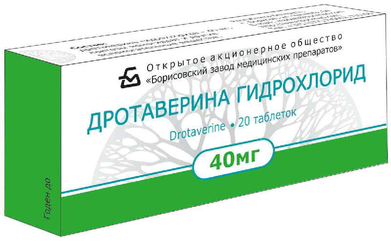 Спазмолитики  Асна ДРОТАВЕРИН 40мг 20 шт. таблетки