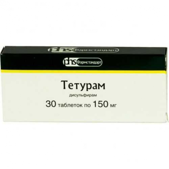 Алкогольная зависимость  Асна ТЕТУРАМ таблетки 150 мг 30 шт.