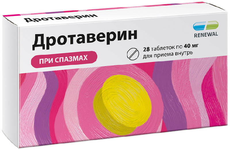 Спазмолитики  Асна ДРОТАВЕРИН таблетки 40 мг 28 шт.