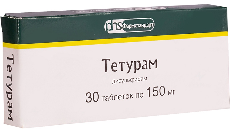 Алкогольная зависимость  Асна ТЕТУРАМ 150мг 50 шт. таблетки