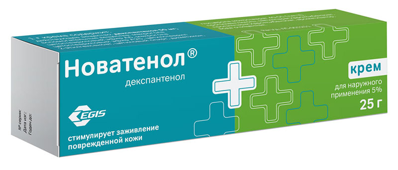 Дерматиты и дерматозы  Асна НОВАТЕНОЛ 5% 25г крем