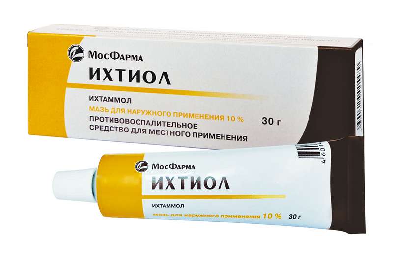 Лечение акне  Асна ИХТИОЛ 10% 30г мазь для наружного применения