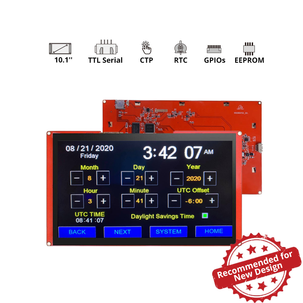 10.1” Nextion Intelligent Series HMI Touch Display