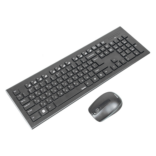 Комплекты (Клавиатура+Мышь) Комплект (клавиатура+мышь) HAMA Cortino, USB, беспроводной, черный [r1050426]