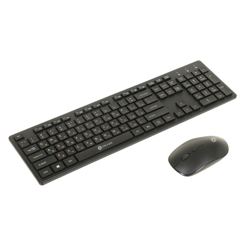   Ситилинк Комплект (клавиатура+мышь) Oklick 240M, USB, беспроводной, черный [1091253]