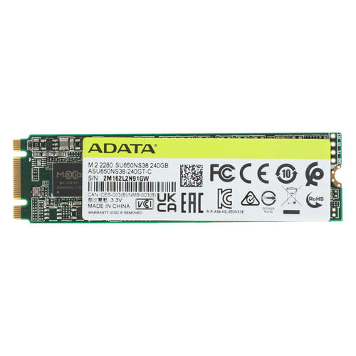   Ситилинк SSD накопитель A-Data Ultimate SU650 ASU650NS38-240GT-C 240ГБ, M.2 2280, SATA III