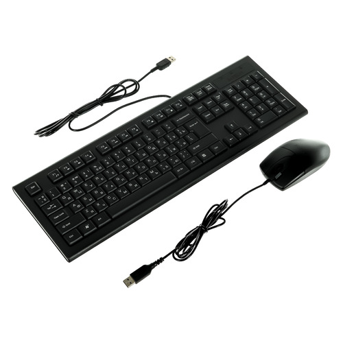   Ситилинк Комплект (клавиатура+мышь) A4TECH KR-8520D, USB, проводной, черный