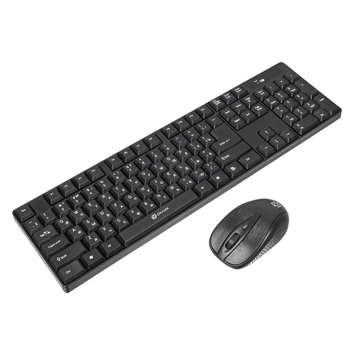 Комплекты (Клавиатура+Мышь)  Ситилинк Комплект (клавиатура+мышь) Oklick 210M, USB, беспроводной, черный [612841]