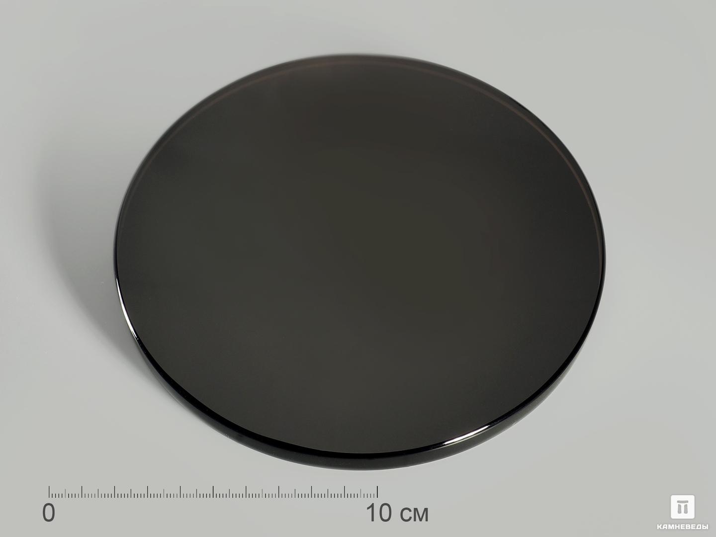 Срез обсидиана (обсидиановое зеркало), 15 см