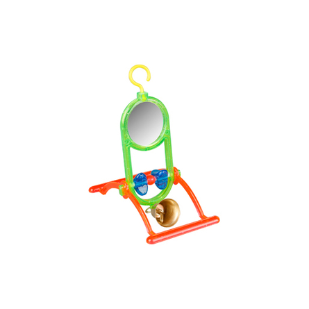 Игрушки и декор  ЛеМуррр Flamingo игрушка для птиц, качель с зеркалом