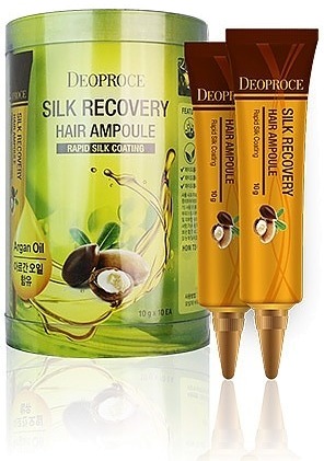 Для волос  LuckyCosmetics Deoproce Silk Recovery Hair Ampoule
