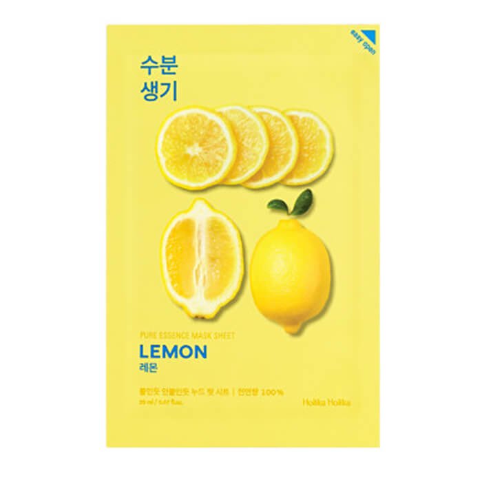 Тканевая маска с экстрактом лимона Holika Holika Pure Essence Mask Sheet Lemon