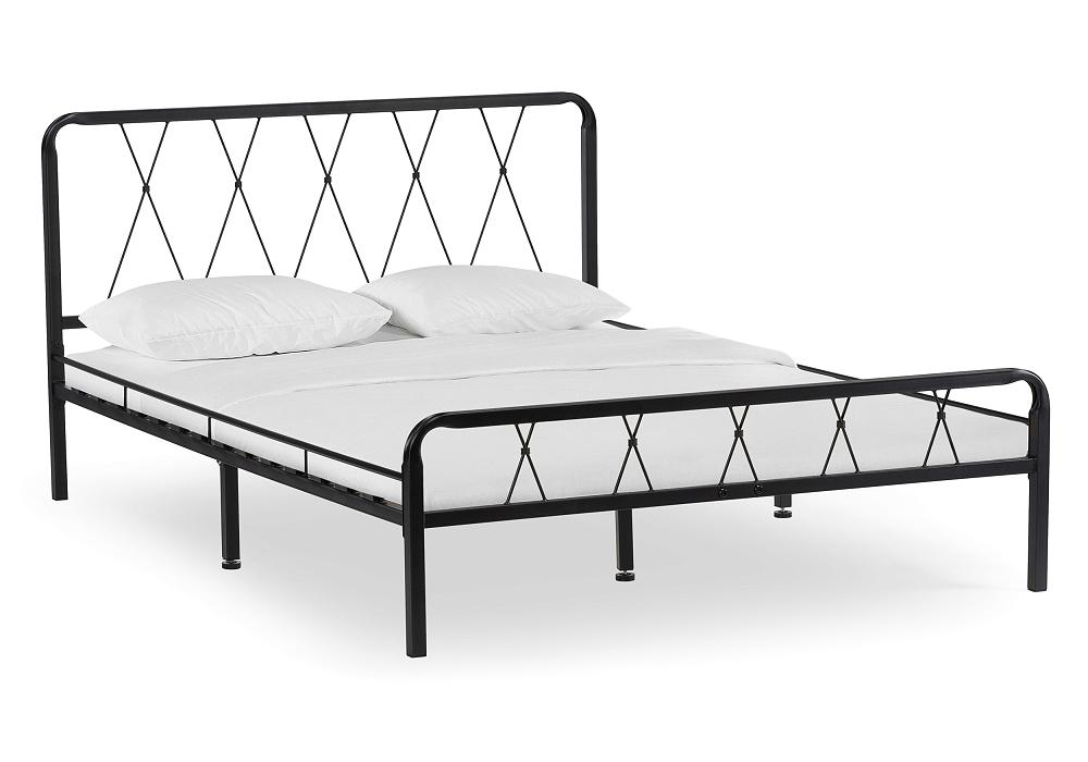 Двуспальные кровати  Мебель169 Кровать  Иоханна 18 120х200 черная