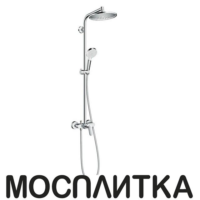 Душевая стойка Hansgrohe Crometta S 240 1jet Showerpipe EcoSmart 27269000 9 л