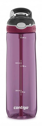 Бутылка Contigo Ashland 0.72л бордовый пластик (2106518)