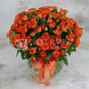 Букет из 51 оранжевой кустовой розы