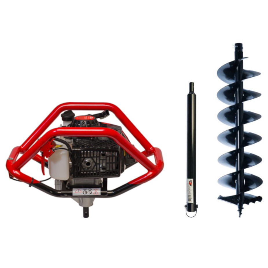   ТМК Мотобур ADA GroundDrill-8 + шнек FROZEN Ground Drill 250 800мм + удлинитель Extension 50