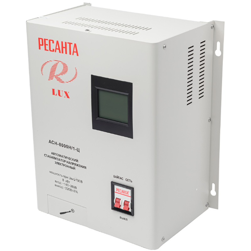 Стабилизаторы напряжения Стабилизатор напряжения Ресанта Lux АСН- 8000 Н/1-Ц