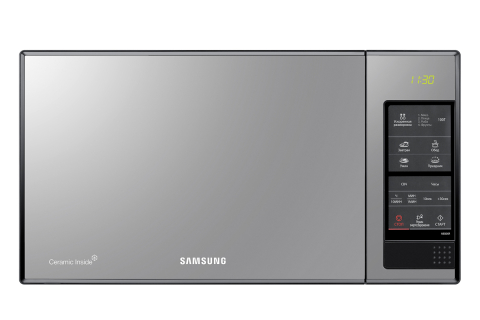 Микроволновая печь Samsung соло, 23л, 800Вт (ME83XR) - Серебристый, Серебристый