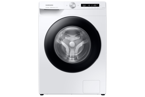   Samsung Online Стиральная машина Samsung WW6100A (Eco Bubble), 7 кг - белый/чёрный-люк, Белый