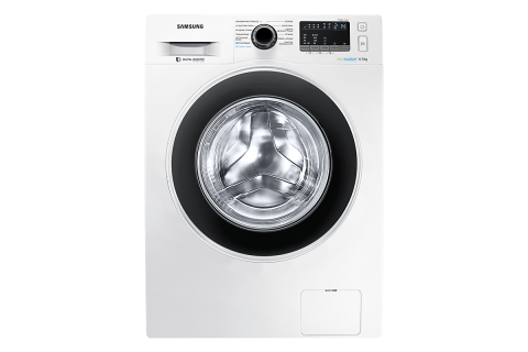 Стиральные и сушильные машины Стиральная машина Samsung WW4000J (EcoBubble), 6.5кг - белый, Белый