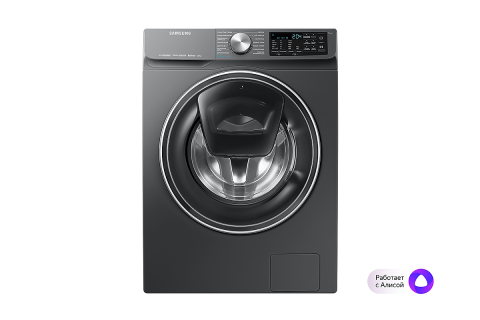 Стиральные и сушильные машины Стиральная машина Samsung WW6600R (AddWash и Eco Bubble), 7кг - Темное-серебро, Серебристый