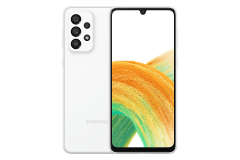 Смартфон Samsung Galaxy A33 - белый, Белый, 128 Гб