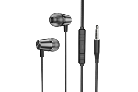  Наушники Deppa Stereo Alum Mini - Чёрный, Чёрный