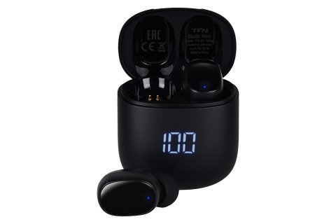  Беспроводные наушники TFN Buds Neo Black - Чёрный, Чёрный