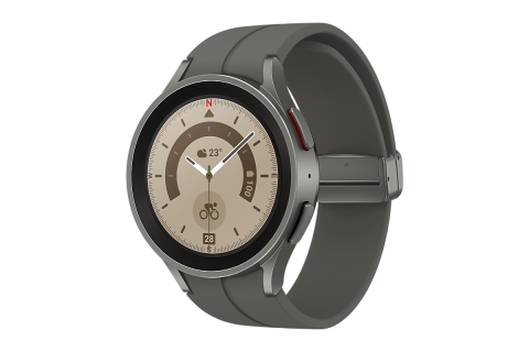 Смарт-часы Samsung Galaxy Watch5 Pro 45мм - серый-титан, Серый