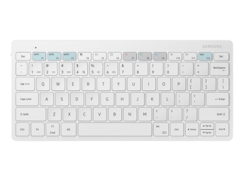 Для ноутбуков Беспроводная клавиатура Samsung Trio 500 (EJ-B3400), белая - белая