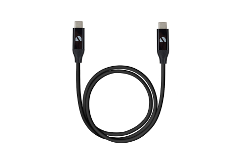 Кабель Deppa USB Type-C - USB Type-C, 0.8 м - Чёрный, Чёрный