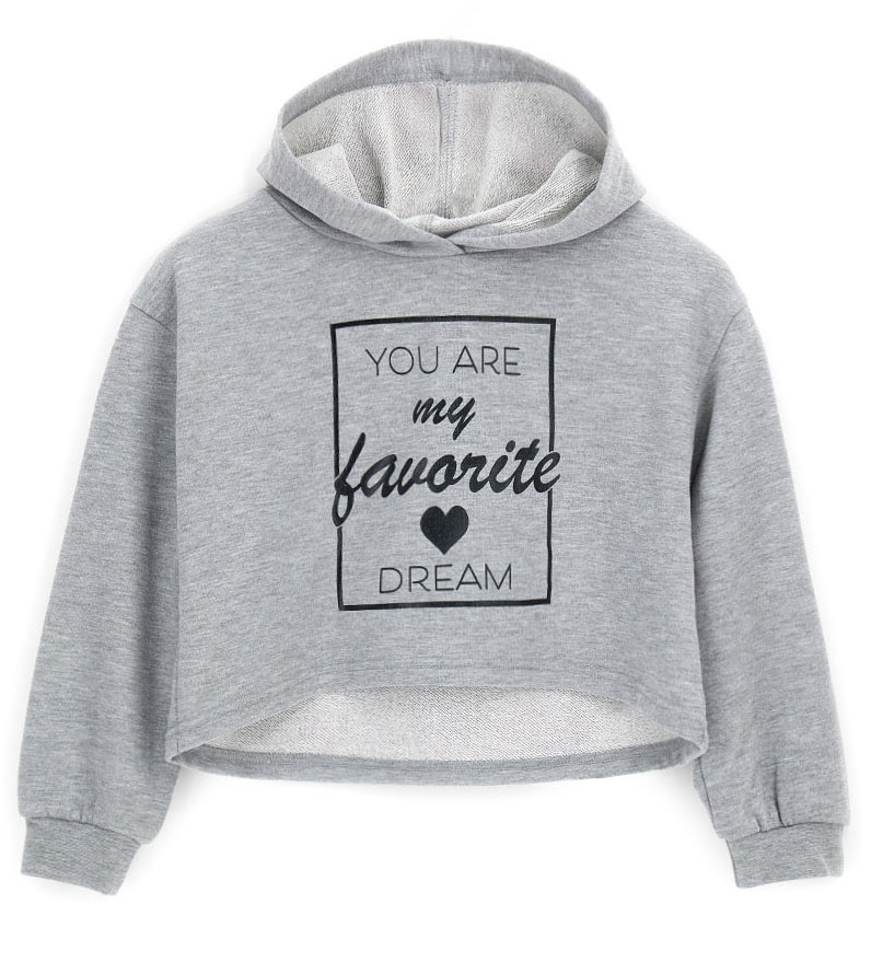 Толстовка укороченная для девочки