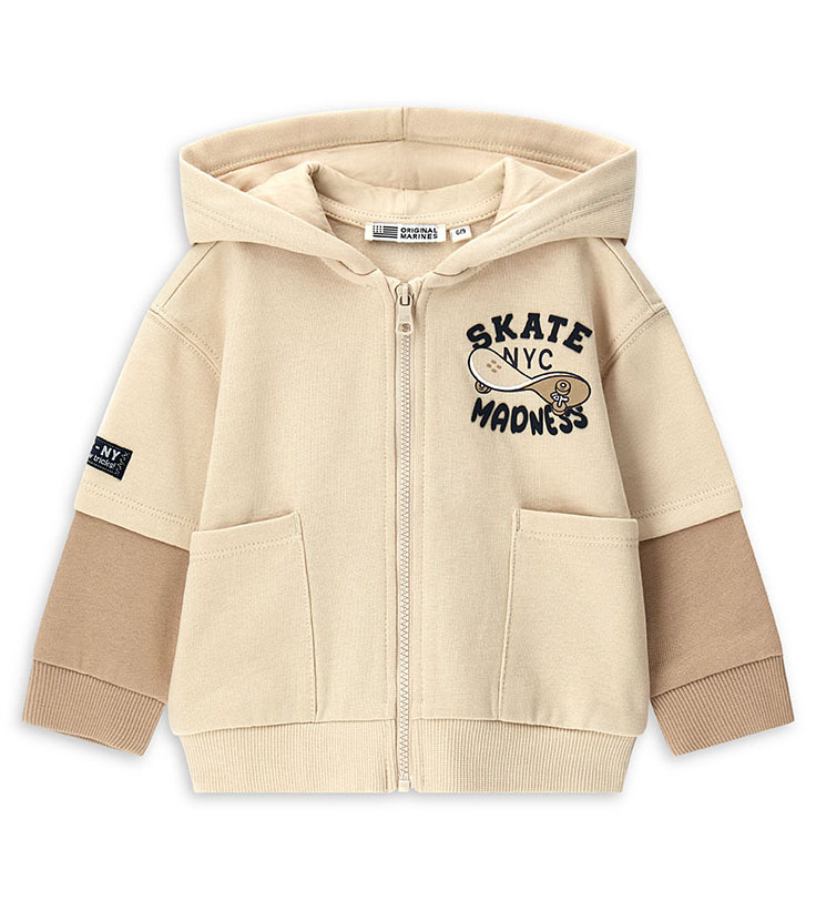 Толстовка на молнии для маленького мальчика