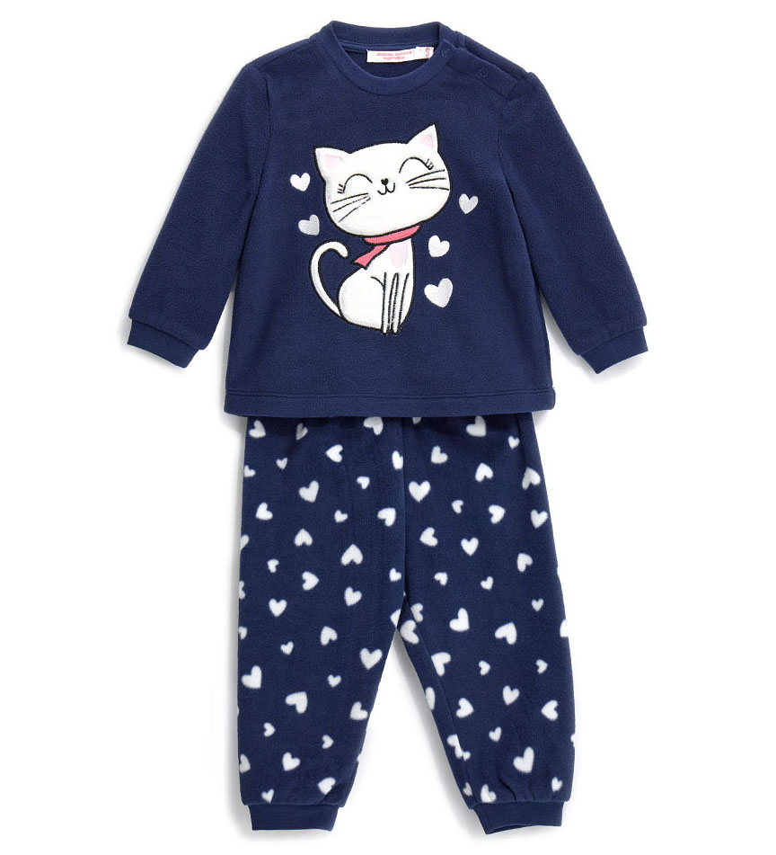 Пижама с длинным рукавом для маленькой девочки