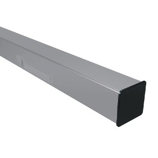   Таврос Столб заборный профильный (премиум) 60x30x2400 мм Рабица RAL 7004