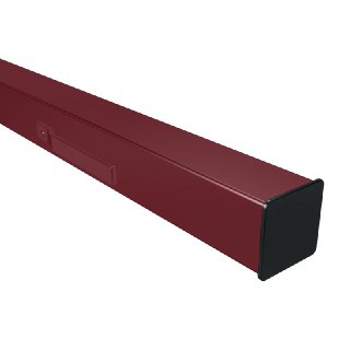  Столб заборный профильный (премиум) 60x30x2400 мм Рабица RAL 3005