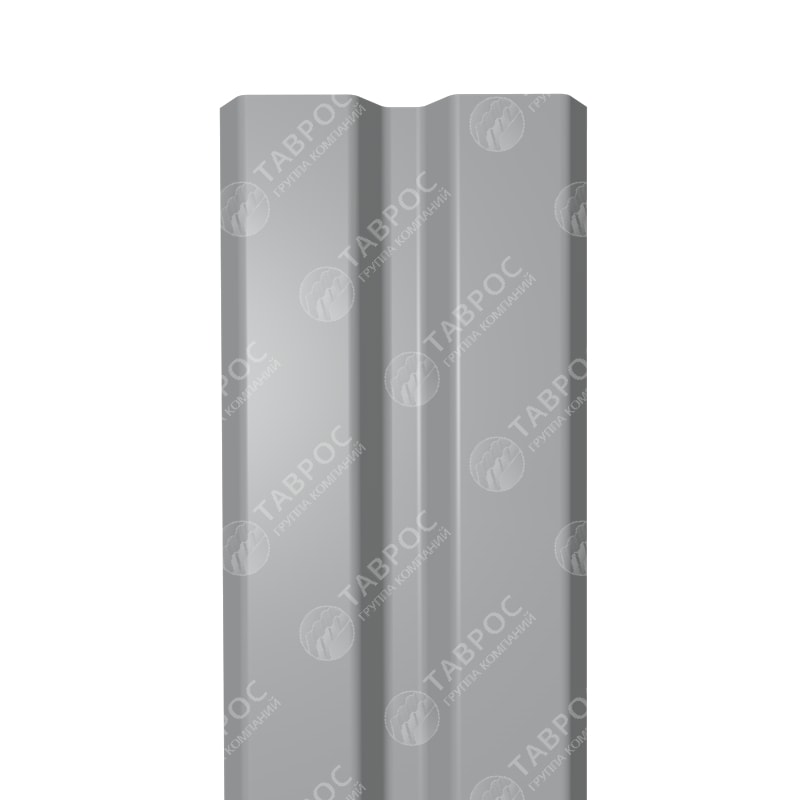  Таврос Металлический штакетник Гладкий полиэстер RAL 7004 (Серый) 1500*87*0,45 односторонний Прямой