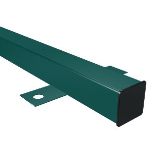  Столб заборный профильный (премиум) 60x40x2400 мм с планкой RAL 6009
