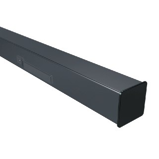   Таврос Столб заборный профильный (премиум) 60x40x3000 мм Рабица RAL 9004