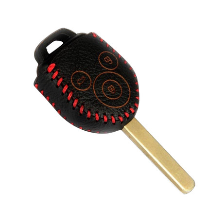 Чехлы для ключей  ПЭК МОЛЛ Чехол для ключа (черный с красной строчкой) для Subaru XV (2011 - 2017)