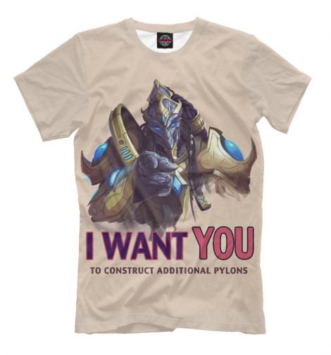 Мужская футболка StarCraft 2 protoss edition