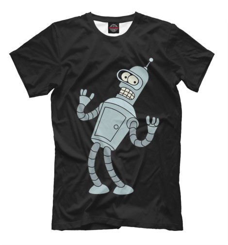 Futurama Мужская футболка Bender Bending Rodriguez