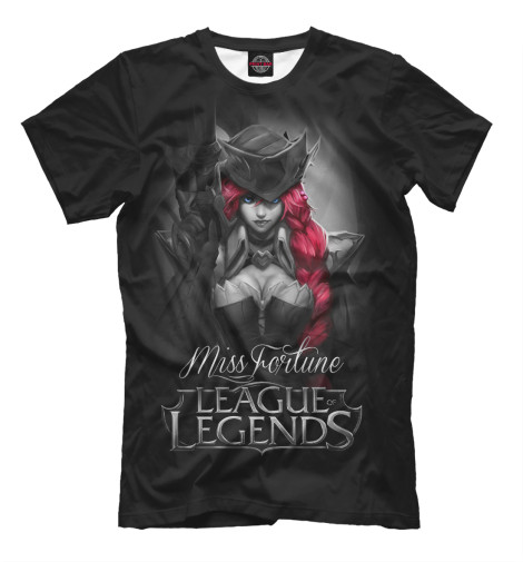  Мужская футболка League of Legends. Мисс Фортуна