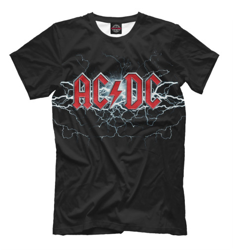  Мужская футболка AC/DC Молнии