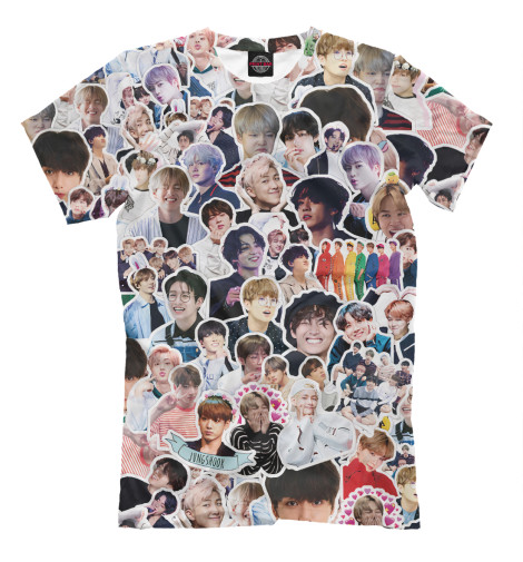 Мужская футболка BTS Sticker Bombing