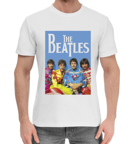Мужская хлопковая футболка The Beatles