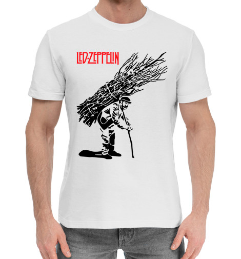 Мужская хлопковая футболка Led Zeppelin